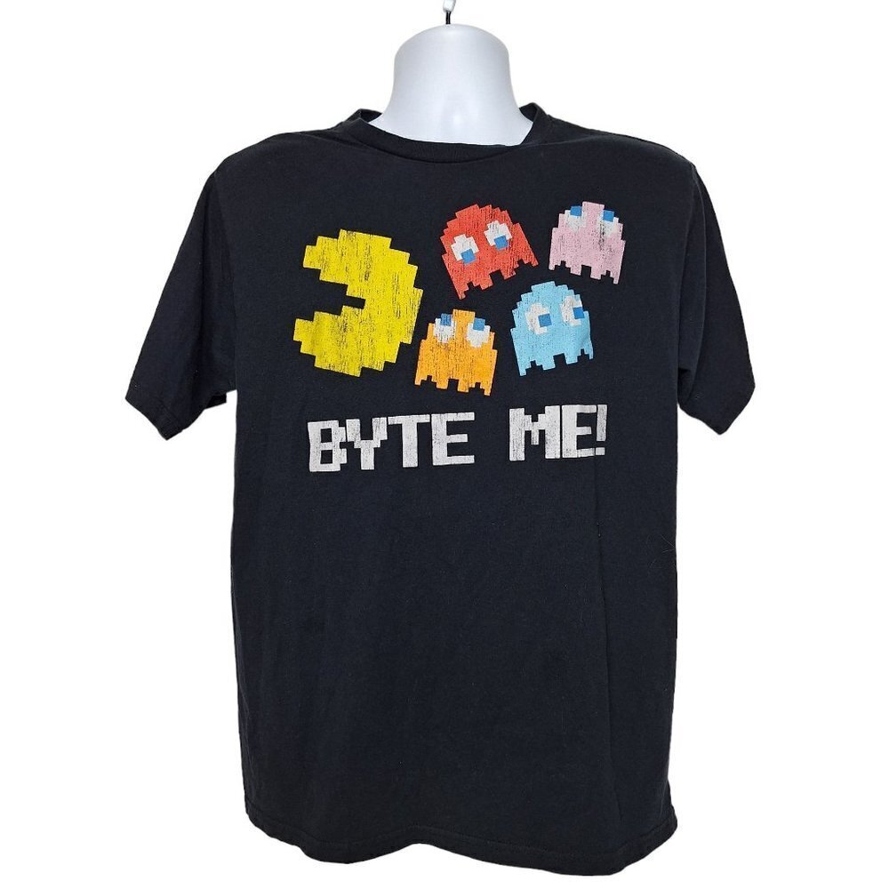 Pacman Graphic T Shirt Men's Size Large Retro Arcade Game